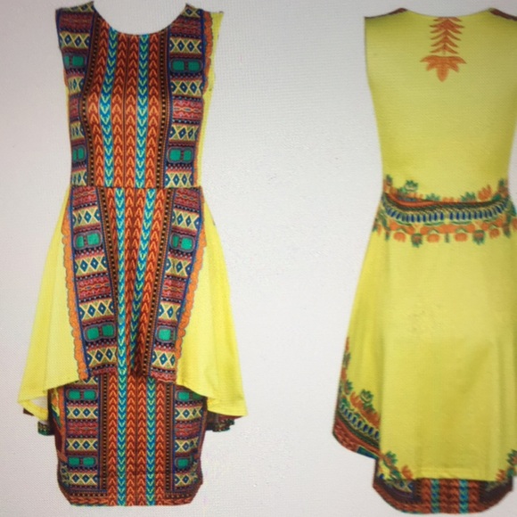 African Dashiki Midi Dress - Picture 3 of 7